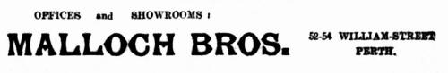 Malloch Bros windmill advertisement