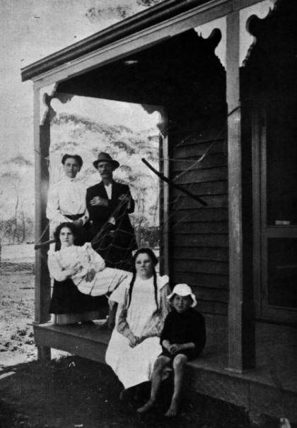 Captain Philip Farley and family on Ready Made Farm in Coorow